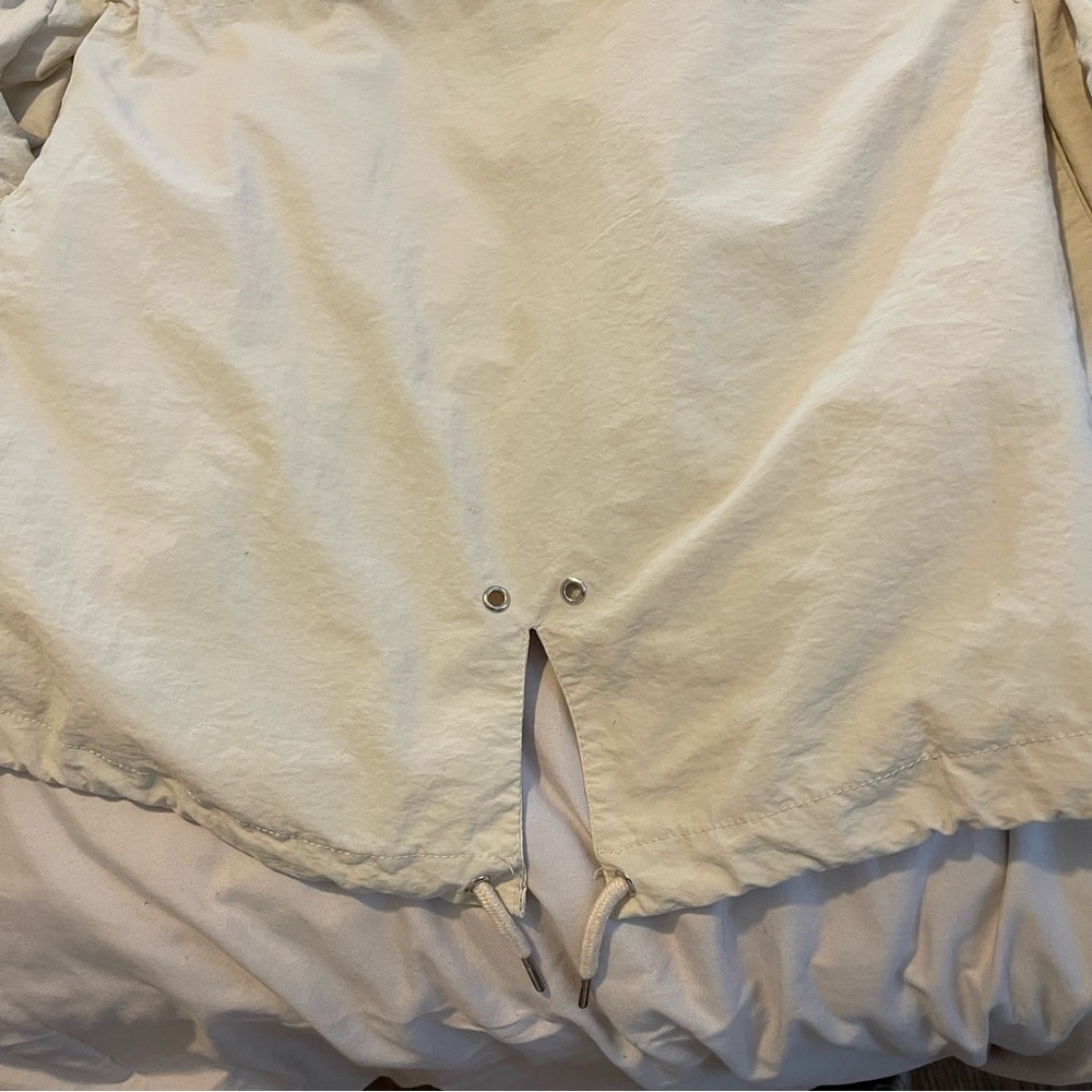Beige Hooded Women’s Utility Jacket - Picture 5 of 7